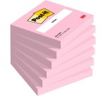 Bloc notes repositionnables rose pale FLAMANT. Dimensions 76x76mm. 100 feuilles. BP1271