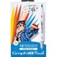 Set 12 marqueurs à alcool GRAPHIT BRUSH Manga SHONEN double pointe extra fine et pinceau