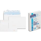 Bloc de 50 enveloppes auto-adhésives 90g blanches précasées format 114x162 mm référence 6612