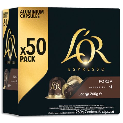 Boîte de 50 dosettes Espresso Forza