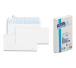 Bloc enveloppe précasée gpv détachable adhésive vélin blanc 90g dl 110x220mm fond gris bloc 50 unités