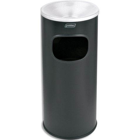 Borne cendrier ronde ECO 30L NOIR