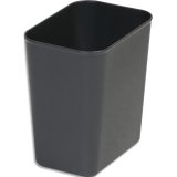 Corbeille résistante au feu 14L - V2 gris foncé