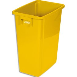 Collecteur à déchets Jaune, capacité de 60L.