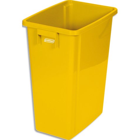 Collecteur à déchets Jaune, capacité de 60L.