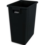 Collecteur à déchets noir, capacité de 40L.