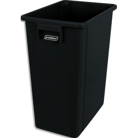 Collecteur à déchets noir, capacité de 40L.