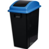 Conteneurs polyvalents pour les endroits étroits, capacité de 40L, couleur noir/bleu.