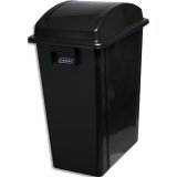 Conteneurs polyvalents pour les endroits étroits, capacité de 40L, couleur noir