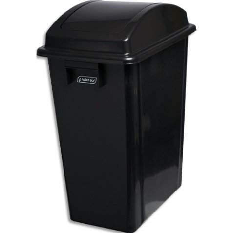 Conteneurs polyvalents pour les endroits étroits, capacité de 40L, couleur noir