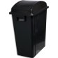 Conteneurs polyvalents pour les endroits étroits, capacité de 40L, couleur noir