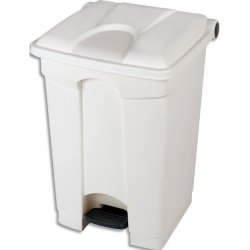 Collecteur à pédale Capacité 45L blanc
