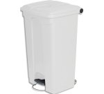 Collecteur à pédale Capacité 90L blanc
