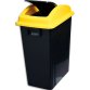 Conteneurs polyvalents pour les endroits étroits, capacité de 40L, couleur Noir/Jaune