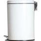 Collecteur à pédale 5L avec bac intérieur en plastique blanc