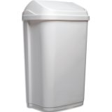 Collecteur à couvercle basculant 10L blanc