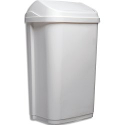 Collecteur à couvercle basculant 10L blanc