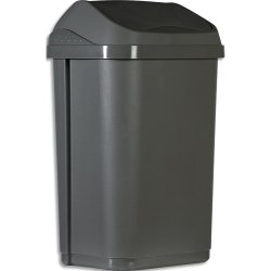 Collecteur à couvercle basculant 50L gris