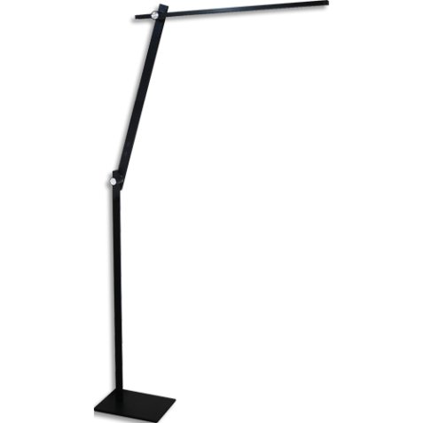 Lampadaire Lumilight Variat° intensité et température. 25 000h,640Lm,3 000 à 6 000K. H175 cm Noir