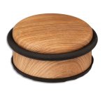 Butoir de porte, en acier, diamètre: 102 mm, effet bois