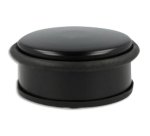 Butoir de porte, en acier, diamètre: 102 mm, noir