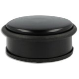 Butoir de porte, en acier, diamètre: 110 mm, noir