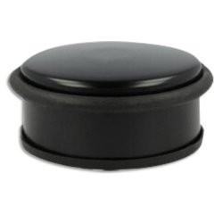 Butoir de porte, en acier, diamètre: 102 mm, noir