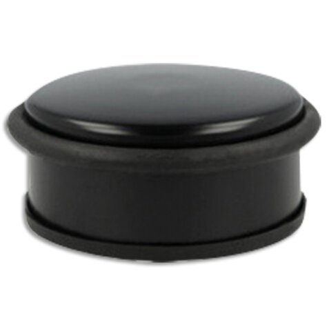 Butoir de porte, en acier, diamètre: 102 mm, noir