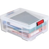 Bac Clip N Store 27L 60kg robustesse 2 poignées 2 préhensions lat. 50x39xh.20 cm 4004001