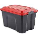 Boîte Locker DIY 2 poignées Charnière intégrée France matière 100% recyclée 60L 58x38,5x36,5cm
