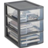 Tour plastique Tower A5+ 3 tiroirs (l x h x p) 24,5 x 25,5 x 18,5 cm