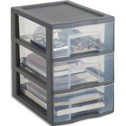 Tour plastique Tower A5+ 3 tiroirs (l x h x p) 24,5 x 25,5 x 18,5 cm