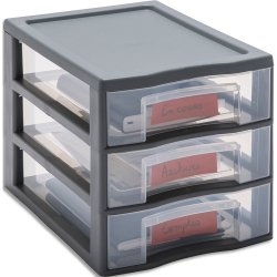 Tour plastique Tower A4 3 tiroirs (l x h x p) 36,5 x 25,5 x 26 cm