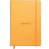 Webnotebook A5 192 pages ligné papier ivoire 90g fermeture élastique - Orange