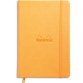 Webnotebook A5 192 pages ligné papier ivoire 90g fermeture élastique - Orange