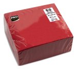 Paquet de 50 serviettes cocktail micro-gaufrées ouate 2 plis - 20x20 cm
