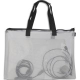 Sac zippé EVA Mesh A4++ anse noire, Sangle de transport avec prise en main 40,5 x 28 cm