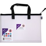 Sac zippé EVA Mesh A3 anse noire, sangle de transport avec prise en main 48 x 35 cm