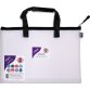Sac zippé EVA Mesh A3 anse noire, sangle de transport avec prise en main 48 x 35 cm