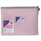 Pochette fourre-tout renforcée ''Eva Mesh Pastel'' A4 Rose 280 x 360 x 50 mm