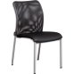 Chaise visiteur Alix assise en tissu nid d'abeille. Densité de la mousse : 32 kg/m3