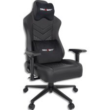 Fauteuil gamer MX850 noir, base aluminium, assise 54x57cm, dossier 57x87cm, Poids maxi 150 kg