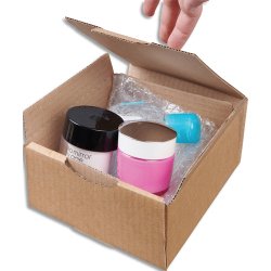 Boîte Postale carton simple cannelure 250 mm x 150 mm x 100 mm