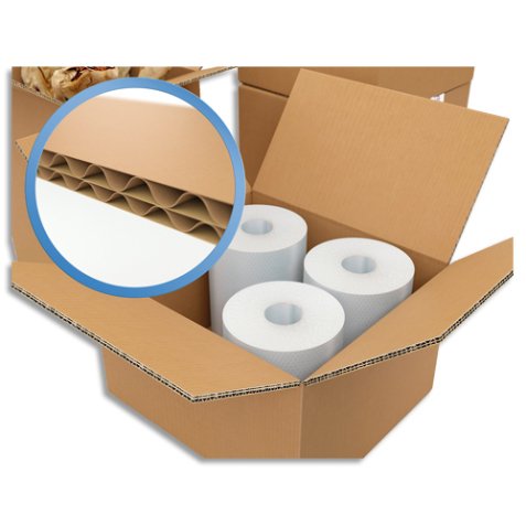 Caisse américaine double cannelure 600 mm x 400 mm x 300 mm
