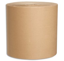 Bobine carton ondulé antalis kraft contrecollé recyclé simple face pour emballage calage rembourrage 800mmx50m écru