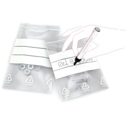 Sachet plastique à fermeture zip Transparent 50µm 120 mm x 180 mm