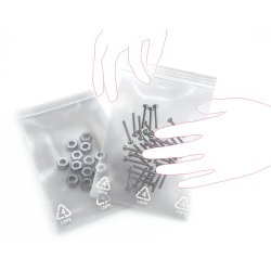 Sachet plastique à fermeture zip Transparent 50µm 230 mm x 320 mm - par boîte de 1000
