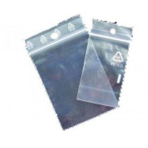 Sachet plastique à fermeture zip Transparent 50µm 60 mm x 80 mm - par paquet de 100