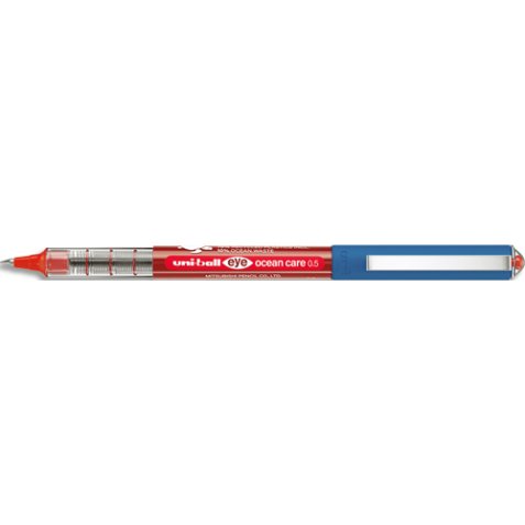 Roller encre liquide EYE OCEAN CARE. Pointe métal 0.7mm. Couleur rouge