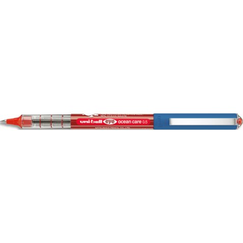 Roller encre liquide EYE OCEAN CARE. Pointe métal 0.7mm. Couleur rouge